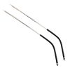 1 Pair Silver Eyeglasses Replacement Temple Reading Glasses Thin Metal Frame Arms - Default