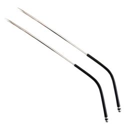 1 Pair Silver Eyeglasses Replacement Temple Reading Glasses Thin Metal Frame Arms - Default