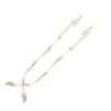 1 Pair Women Metal Replacement Temples Arms Rhinestone Legs for Rimless Glasses, White - Default