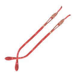 1 Pair Metal Glasses Replacement Temple Rhinestone Eyeglass Frame Legs for Women, Red - Default