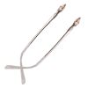 1 Pair Women White Replacement Temples Arms Metal Rimless Eyeglass Accessories - Default