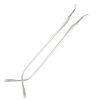 1 Pair Silver Glasses Replacement Temples Metal Rimless Eyeglass Accessories for Men - Default