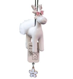 Lovely Ceramics Deer for Cars Rear View Mirror Hanging Accessories - Default