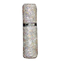 10ML Rhinestone Perfume Dispenser Bottle Bling Bling Small Empty Spray Bottle Travel Portable Toner Bottle,White - Default