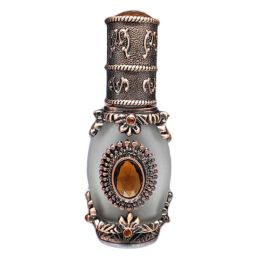 12 ML Bronze Antique Essential Oil Roller Bottle Perfume Dispenser Bottle Glass Empty Perfume Bottle Refillable Container - Default