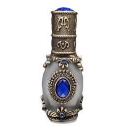 12 ML Bronze Blue Antique Essential Oil Roller Bottle Perfume Dispenser Bottle Glass Empty Perfume Bottle Refillable Container - Default