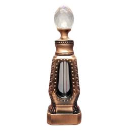 10ML Vintage Essential Oil Bottle Bronze Tower Perfume Bottle Empty Bottle Refillable Container - Default