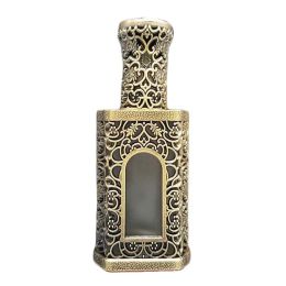 25ML Bronze Spray Perfume Bottle Cosmetic Frosted Glass Bottle Vintage Hollow Spray Glass Empty Bottle Refillable Container - Default