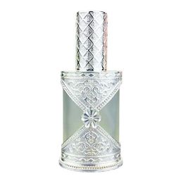 40ML Silver Antique Spray Perfume Dispenser Bottle Frosted Glass Empty Toner Bottle Refillable Container - Default