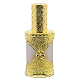 40ML Gold Antique Spray Perfume Dispenser Bottle Frosted Glass Empty Toner Bottle Refillable Container - Default