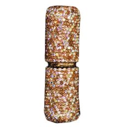 10ML Rhinestone Perfume Dispenser Bottle Bling Bling Small Empty Spray Bottle Travel Portable Toner Bottle,Golden - Default