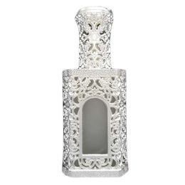25ML Silver Spray Perfume Bottle Cosmetic Frosted Glass Bottle Vintage Hollow Spray Glass Empty Bottle - Default