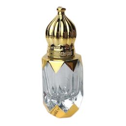 6ML Golden Vintage Essential Oil Glass Roller Bottle Portable Travel Perfume Bottle Empty Bottle Small Sample Dispenser Bottle - Default