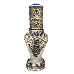 8 ML Bronze Blue Antique Essential Oil Roller Bottle Perfume Dispenser Bottle Glass Empty Perfume Bottle Refillable Container - Default