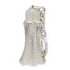 3ML Silver Vintage Essential Oil Bottle Keychain Dispenser Bottle Glass Empty Perfume Bottle Refillable Container - Default