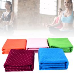 Star Pattern Non-Slip Yoga Pilates Fitness Blanket Exercise Mat Cover Cloth - Pink