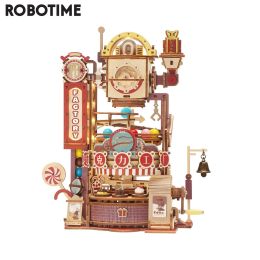 Robotime ROKR Marble Chocolate Factory 3D Wooden Puzzle Games Assembly Model Building Toys for Children Kids Adult Birthday Gift - LGA02