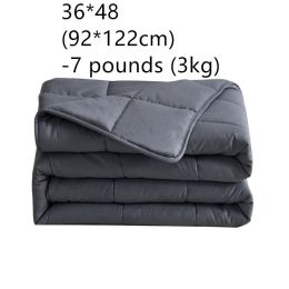 Gravity Quilt Cotton Weighted Blanket - Dark Grey - 3kg