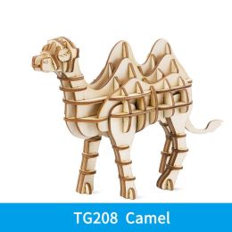Robotime 3D Wooden Puzzle Toy-Assembly Tiny Animal Puzzle-Home Decoration - Unique Birthday/Easter Day Gift for Boys Girls - TG208