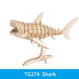 Robotime 3D Wooden Puzzle Toy-Assembly Tiny Animal Puzzle-Home Decoration - Unique Birthday/Easter Day Gift for Boys Girls - TG274