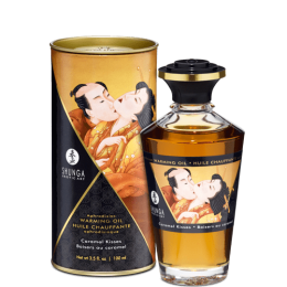Shunga Warming Massage Oil Caramel 3.5 fluid ounces - SH2215