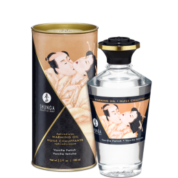 Shunga Warming Massage Oil Vanilla Fetish 3.5oz - SH2207