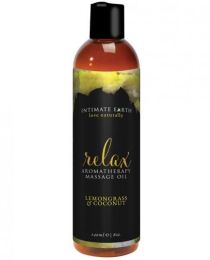 Intimate Earth Relax Massage Oil 8 oz - TCN-INT009-240ML