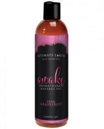 Intimate Earth Awake Massage Oil 4oz - TCN-INT043