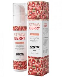 Exsens Of Paris Massage Oil Strawberry 1.7oz - TCN-7757-03