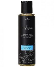 Me &amp; You Massage Oil Vanilla Sugar Sweet Pea 4.2oz - TCN-SEN454