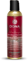 Dona Kissable Massage Oil Strawberry Souffle 3.75oz - JO40539