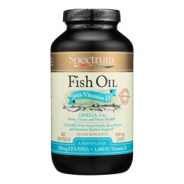 Spectrum Essentials Omega-3 Fish Oil With Vitamin D Dietary Supplement - 1 Each - 250 SGEL - 0821520