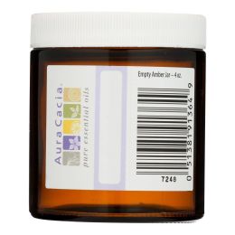 Aura Cacia - Bottle - Glass - Amber - Wide Mouth with Writable Label - 4 oz - 1696269