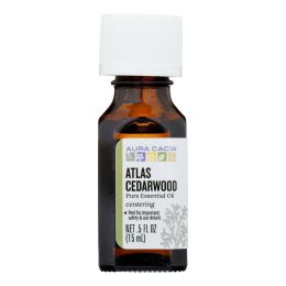 Aura Cacia - Essential Oil - Atlas Cedar wood - 0.5 FL oz. - 1830603