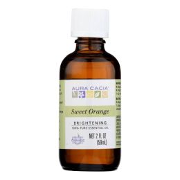 Aura Cacia - Essential Oil - Brightening Sweet Orange - 2 oz - 0714865