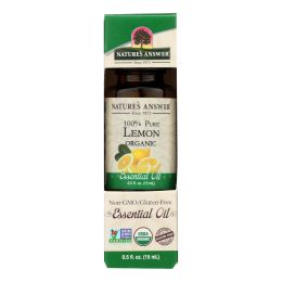 Nature's Answer - Organic Essential Oil - Lemon - 0.5 oz. - 1620004