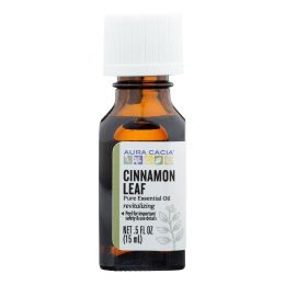 Aura Cacia - Pure Essential Oil Cinnamon Leaf - 0.5 fl oz - 0714188
