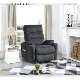 Massage heating electric lift-up chair - gray