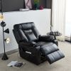Large size Electric Power Lift Recliner Chair Sofa for Elderly - black