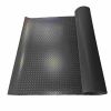 Garage Floor Mat Rolls Diamond Plate PVC Vinyl Non-Slip Garage Flooring Roll - 4ft*4ft - Black
