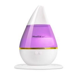 250ml Cool Mist Humidifier Ultrasonic Aroma Essential Oil Diffuser w/7 Color Changeable LED Lights - White