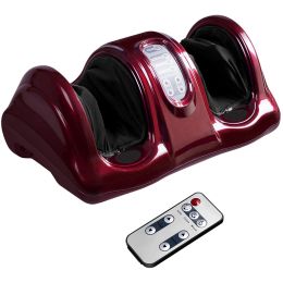 Foot Machine Massage for Feet Electric Shiatsu Foot Massager with Remote Red - as pic