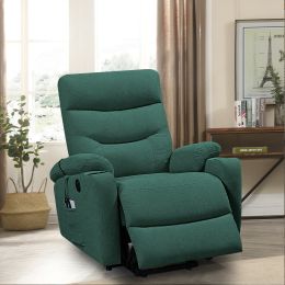 Massage heating electric lift-up chair - Green