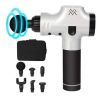 Bosonshop Massage Gun Deep Tissue Percussion Muscle Massager, Silver White - 1