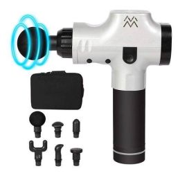Bosonshop Massage Gun Deep Tissue Percussion Muscle Massager, Silver White - 1