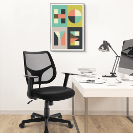 Free Shipping Ergonomic office chair mesh computer chair - Black