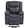 Orisfur. Power Lift Chair for Elderly with Adjustable Massage Function, Recliner Chair with Heating System for Living Room YJ - WF197819AAE