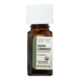Aura Cacia - Organic Essential Oil - Lemongrass - .25 oz - 0326892