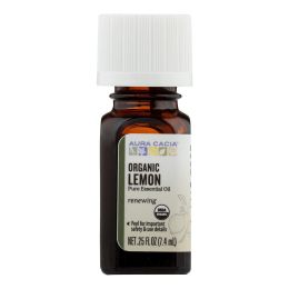 Aura Cacia - Organic Essential Oil - Lemon - .25 oz - 0326876