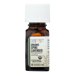 Aura Cacia - Organic Essential Oil - Lavender Spike - .25 oz - 0326686